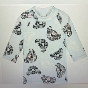 Burberry NWT, boys, Neville bear rashguard, swim top, baby blue‎ size 8Y